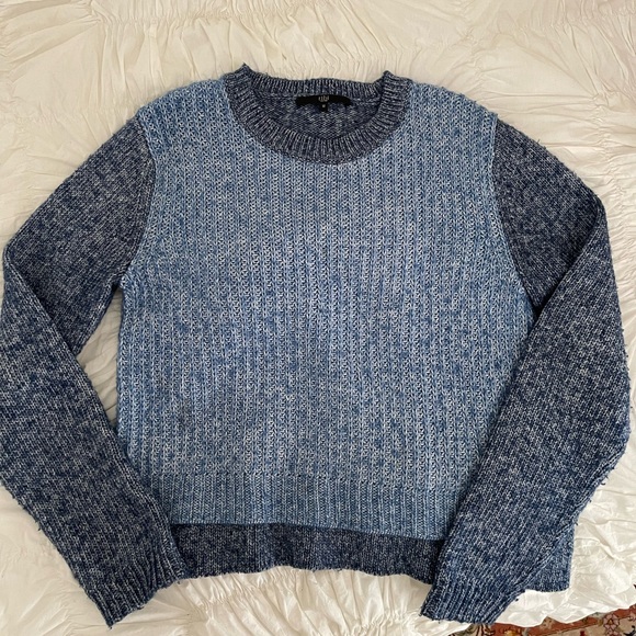 Tibi sweater size medium. Blue knit, two tone - Picture 3 of 3